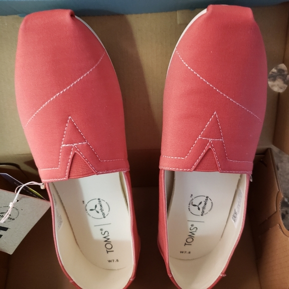 Toms Womens Alpargata Pink Multi Gradient Canvas Organic Cotton 7.5 - Picture 2 of 4